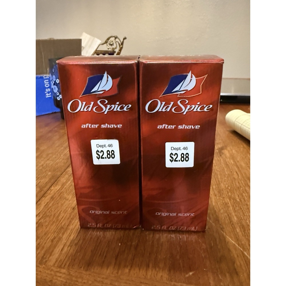 VINTAGE OLD SPICE AFTER SHAVE ORIGINAL GLASS BOTTLES 73 ml 2.5 OZ Star Top NOS